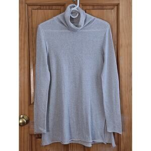 Peruvian Connection Shirt Womens XS Knit Turtleneck Lightweight Metallic Evening